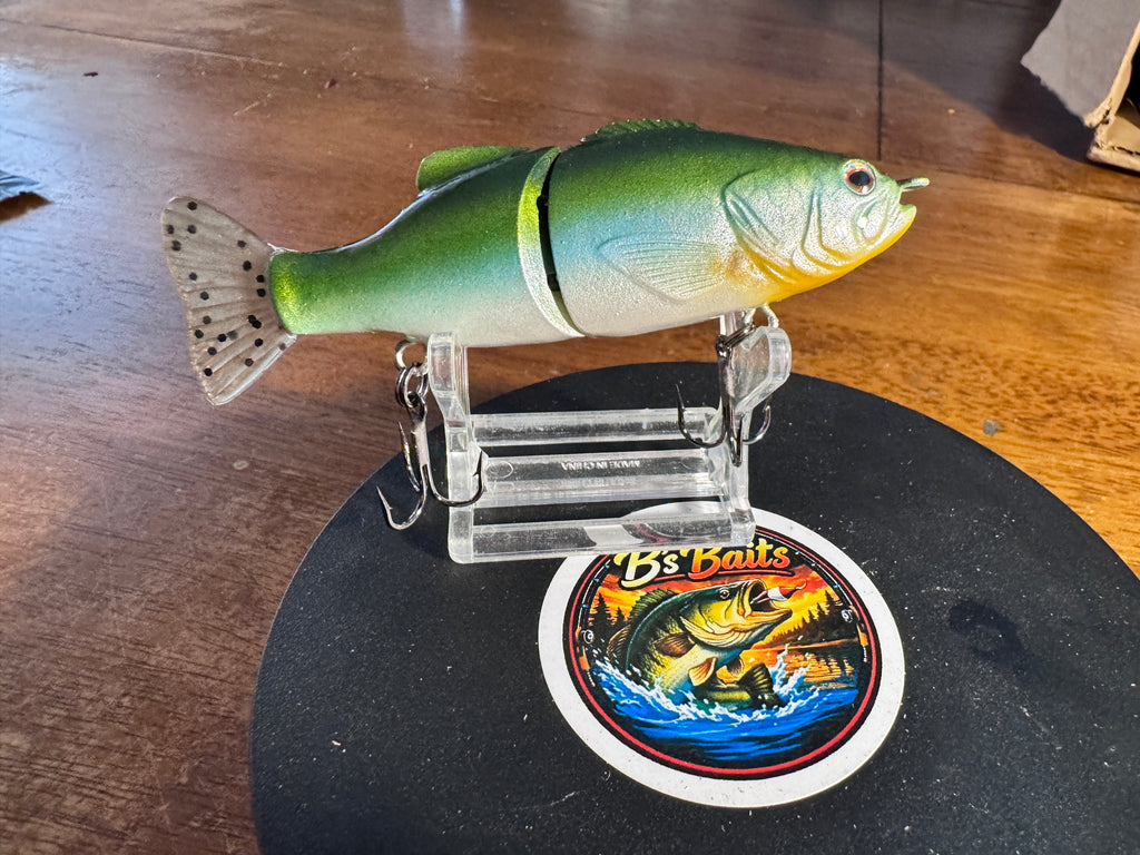 Custom painted baby bass glide bait one of one