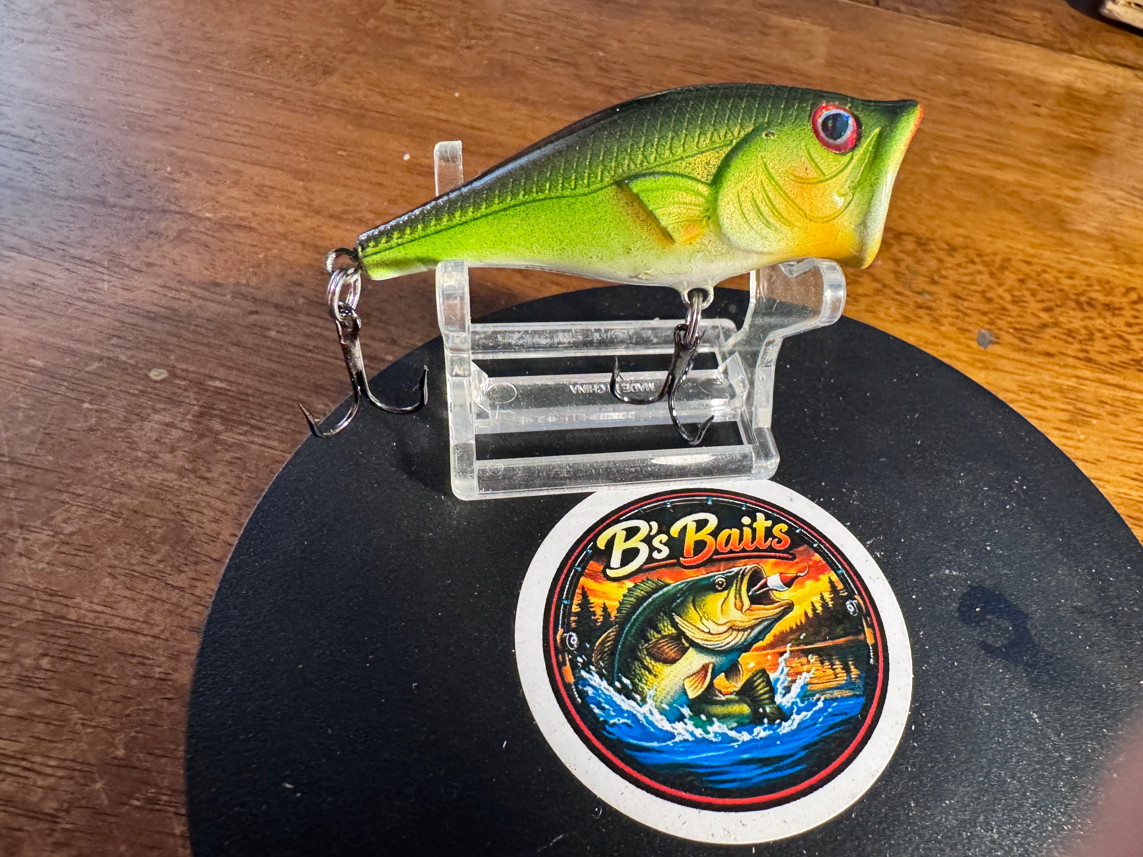 Custom painted open mouth popper